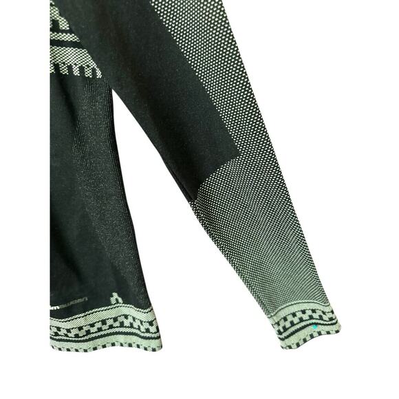 Climawear Women’s Seamless Long Sleeve Top Speckled Grey Stretchy Fitted S/M - Picture 8 of 8